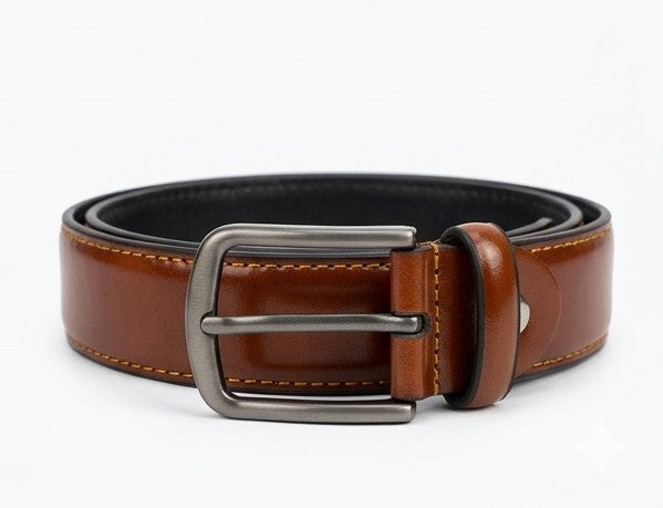 Leather Belt for Men – Stylish Casual & Formal Waist Belt Brown