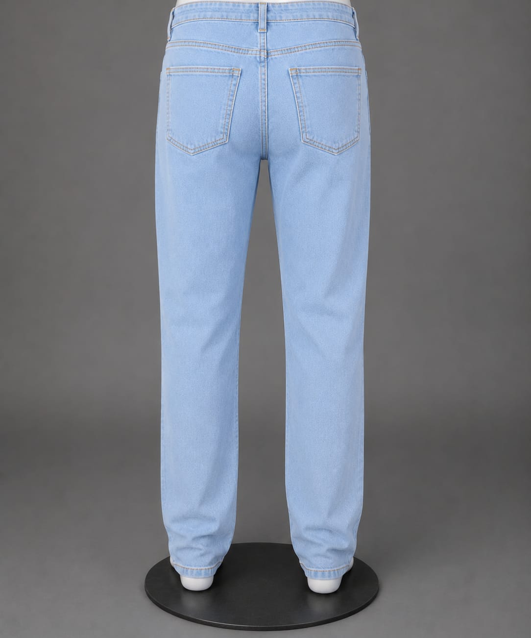 Men’s Light Blue Relaxed Fit Jeans – Premium Straight Fit Denim Pants for Men