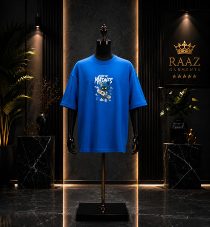 Enjoy The Madness Oversized Blue Graphic T-Shirt – Premium Streetwear Edition