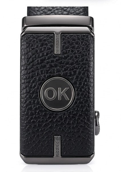 Luxury Automatic Buckle Black Leather Belt for Men – Premium Formal & Casual Belt
