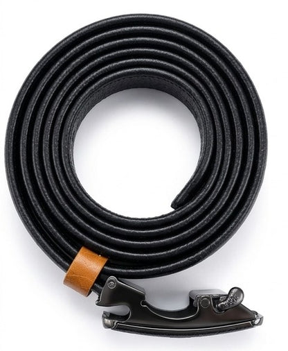 Luxury Automatic Buckle Black Leather Belt for Men – Premium Formal & Casual Belt