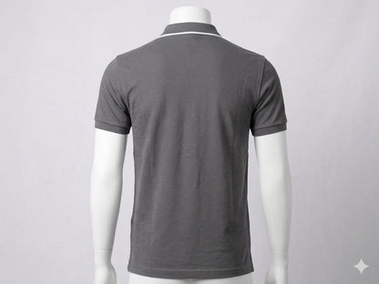 Men’s Premium Grey Polo Shirt – Casual Slim Fit Cotton Polo Tee