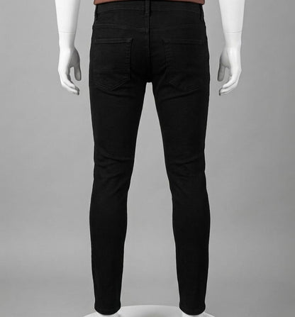 Men’s Black Skinny Fit Jeans – Premium Stretch Slim Fit Denim Pants for Men
