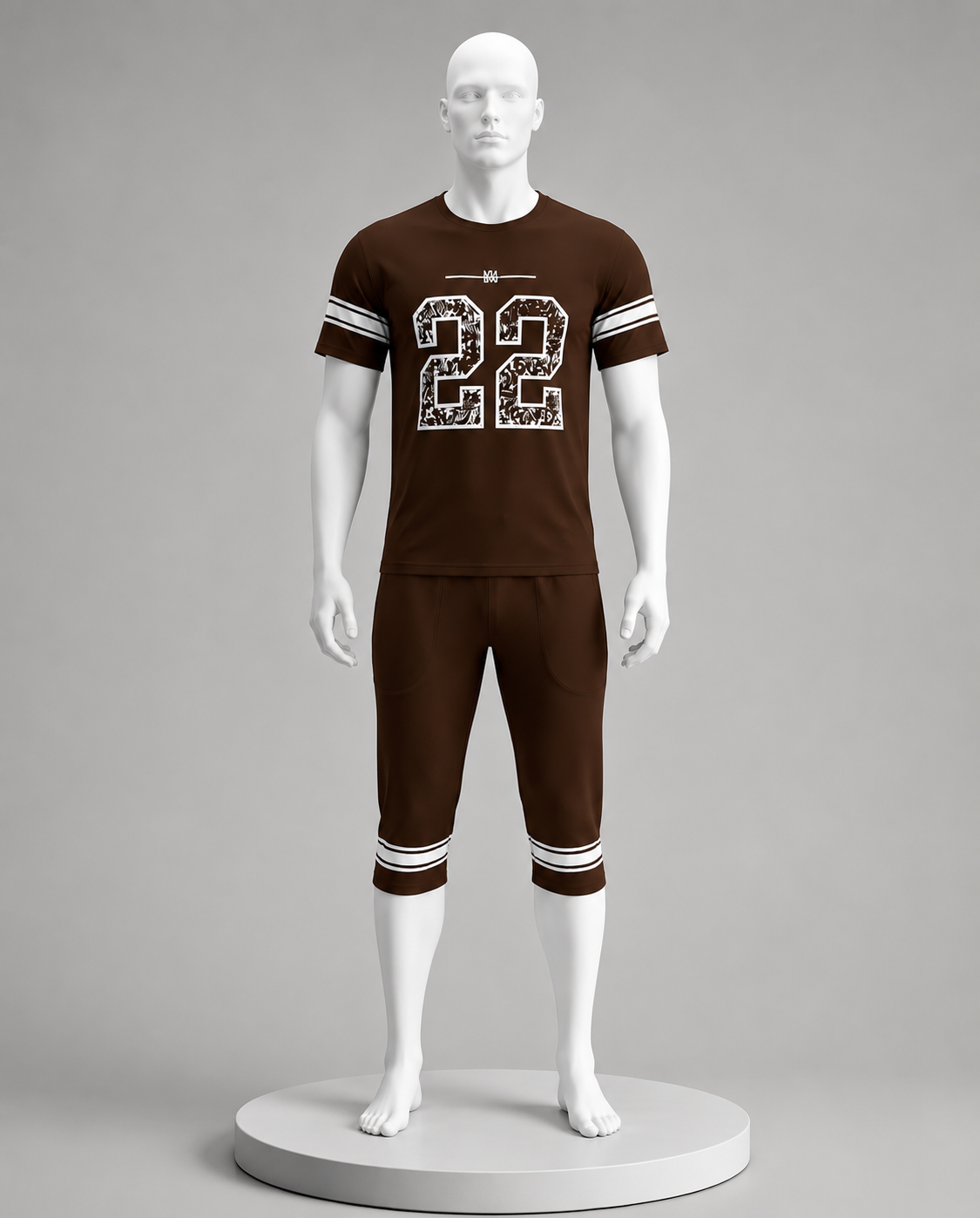 Men’s Black Sportswear Set – Printed NMen’s Black Sportswear Set