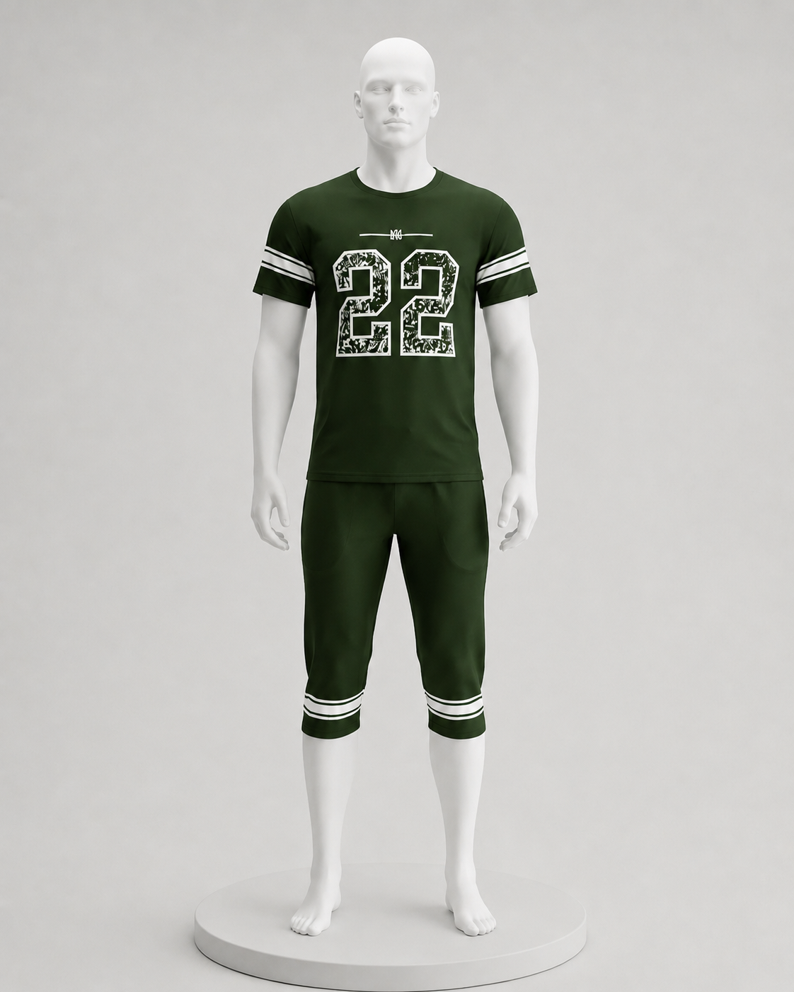 Men’s Black Sportswear Set – Printed NMen’s Black Sportswear Set