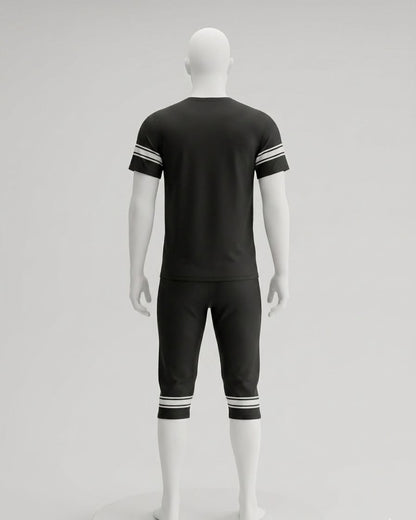 Men’s Black Sportswear Set – Printed NMen’s Black Sportswear Set