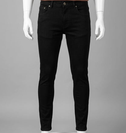 Men’s Black Skinny Fit Jeans – Premium Stretch Slim Fit Denim Pants for Men