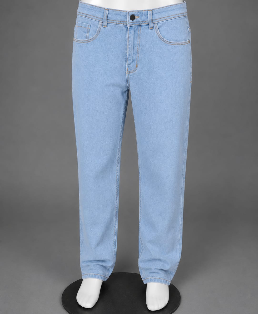 Men’s Light Blue Relaxed Fit Jeans – Premium Straight Fit Denim Pants for Men