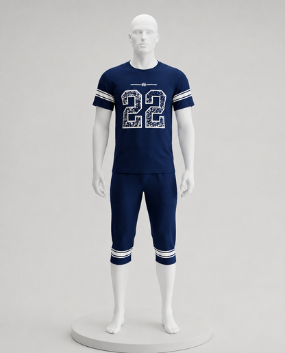 Men’s Black Sportswear Set – Printed NMen’s Black Sportswear Set